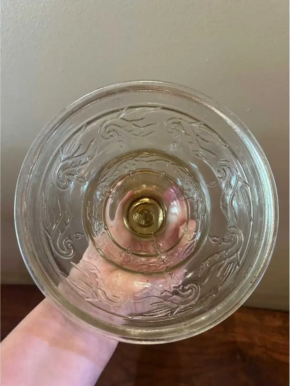 Vintage Oil Lamp Glass Decor P and A Risdon MFG. Co. Made In USA